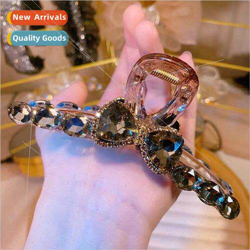Advanced sense full diamond hairpin eight grab clip female b