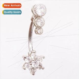 Rings Europe Button Belly Flower