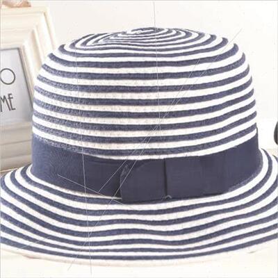 Choke Chilli Miami Hat Summer Bow Striped Straw Hat Sun Hat
