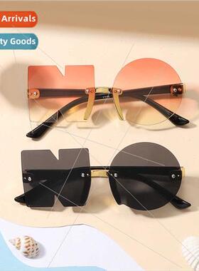 new rimless cut edge kids sunglasses personalized NO glasses