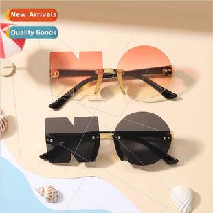 new rimless cut edge kids sunglasses personalized NO glasses