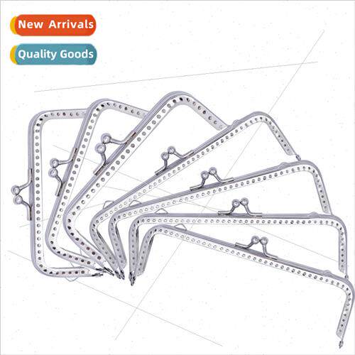 6.5cm-20.5cm glossy gold silver-colored hardware handbag bag