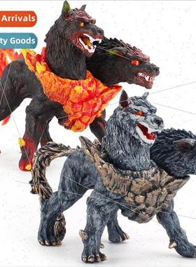 Ancient Roman mythological animal Cerberus model two-headed