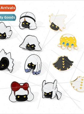 Secondary light encounter  brooch cute flat mushroom  medal