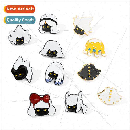 Secondary light encounter  brooch cute flat mushroom  medal