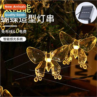 Led Solar Butterfly String ghts Outdoor Patio Garden Landsca