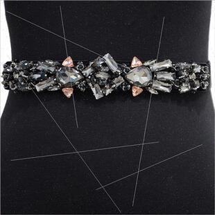 Summer new ladies rhinestone belt casual decoration rhinesto