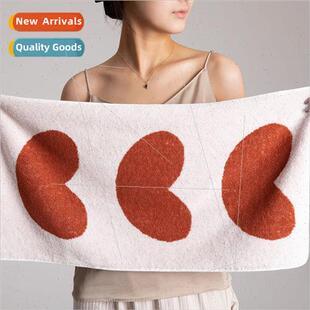 coupl cotton large jacquard love New towel weave color adult