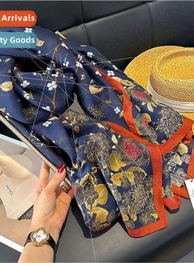 Ancient printing cotton scarf female hundred matching yarn s