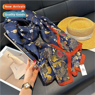 Ancient printing cotton scarf female hundred matching yarn s