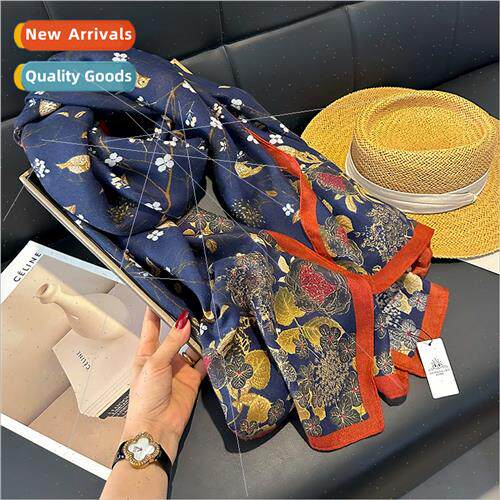 Ancient printing cotton scarf female hundred matching yarn s