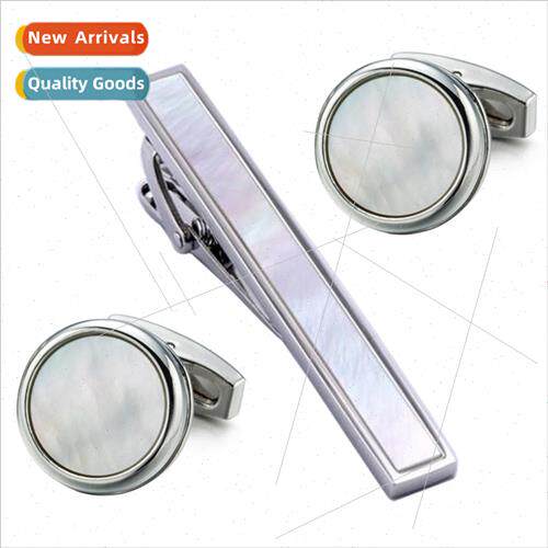 Shell Mother Pearl Set Cufflinks Premium Deep Sea Shell Men