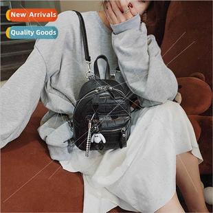 female small dual shoulder backpack bag Korean New 2023