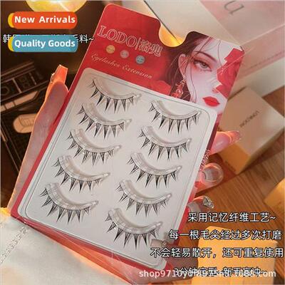 Airy Manga Wet Lashes One Piece ght Europe Manga 5 Rows Fals