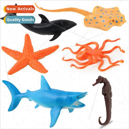 Undersea creatures 6 sets simulation marine animal model sea