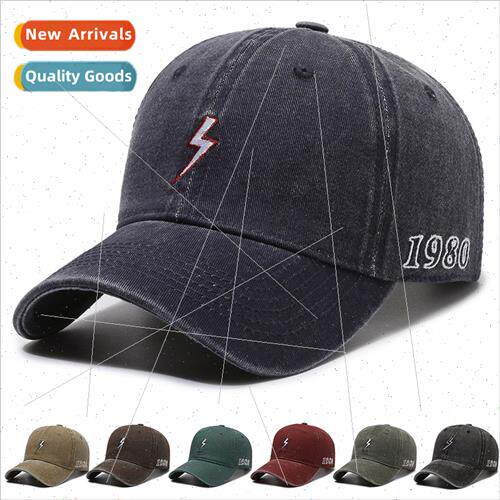 Summer new soft top baseball cap female sun hat retro embroi