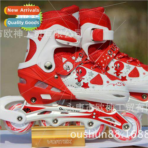 Childrens cartoon model full soft surface adjustable skates
