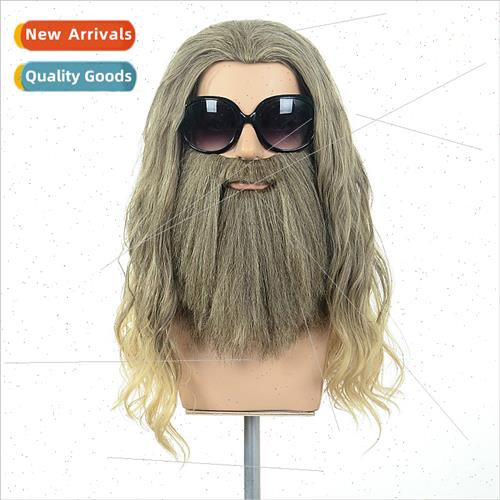 Halloween Wigs Anime Reunion Thor COS Wig Beard Wig Caveman