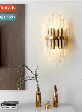 -modern hotel lobby TV background wall lamp creative living