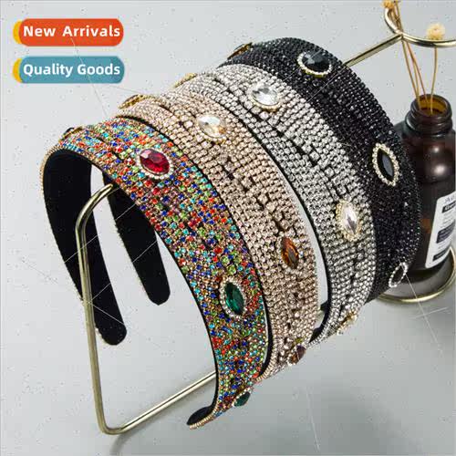 Hair bands fashion new shiny alloy glass diamond rhinestone