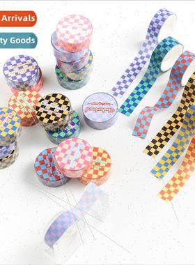 Color clashing checkerboard tape fresh checkerboard diy pape