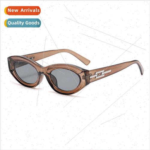 Retro black cat eye sunglasses female sunscreen premium ins