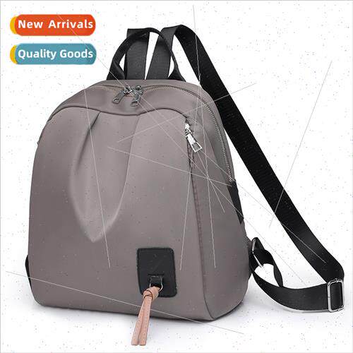Women shoulder bag new solid color simple travel backpack la