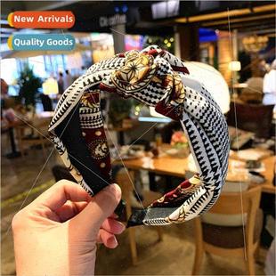 ethnic bow girl bands hair edge wide headband sweet Korea