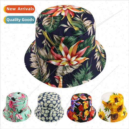 Europe Uned States ins fisherman hat ladies new printing dou