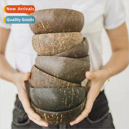 Old Coconut Shell Bowls Breakfast Oatmeal Bowls Coconut Shel