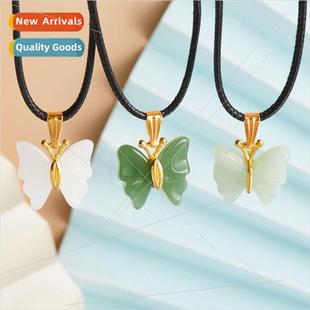 Butterfly Faux Card Hundred Neckla Necklace Fashion