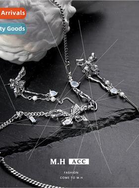 bow splicing necklace female fashion hundred partner collarb