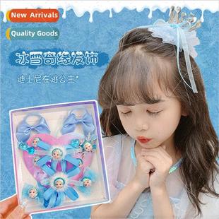 set princess cute Children clip accessories bow hair