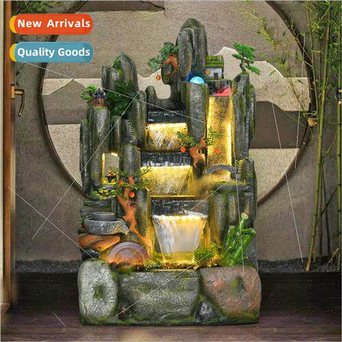 Large rockery floor ornaments water fountain feng shui wheel