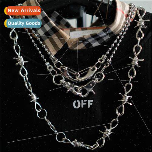 ins simple stainless steel tanium steel round bead chain hip