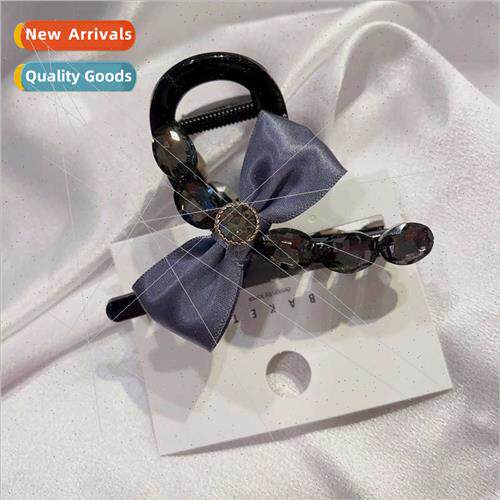Korean hair accessories double-sided bow crystal queen-size