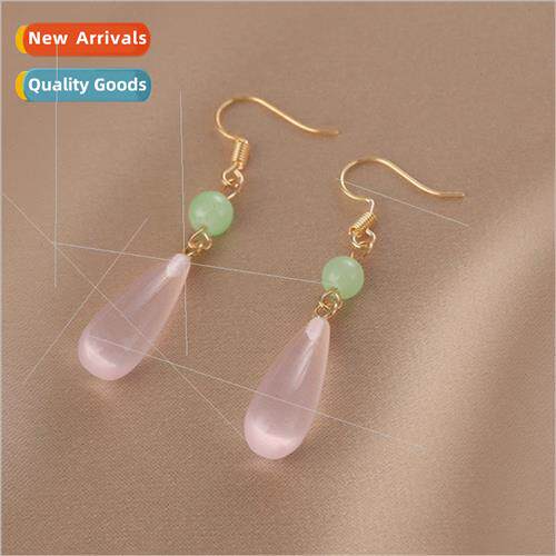 Water drop earrings 2023 new retro ear hook female earrings