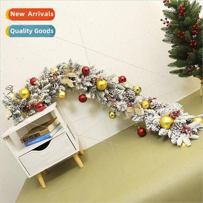 1.2 meters falling snow Christmas rattan snowflake encrypted