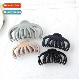 Frosted chrysanthemum scratch clip large Korean simple ins t