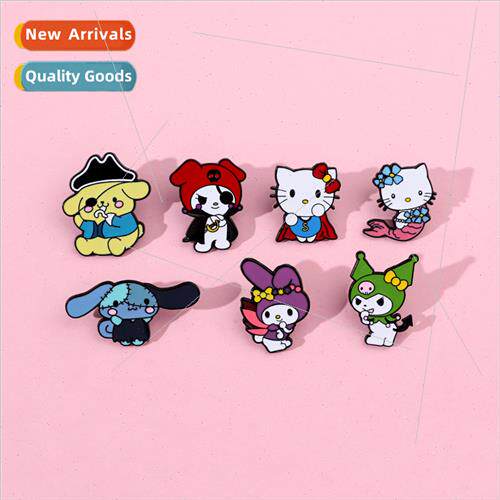 Cartoon creative quirky Sanrio metal badge Superman mermaid
