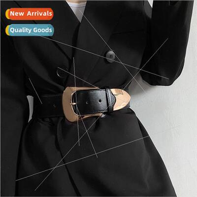 Wide Belt Women Decoration Skirt Hundred Su Coat Waisted Ela