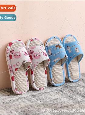 Summer linen sandals slippers girls four seasons outside wea