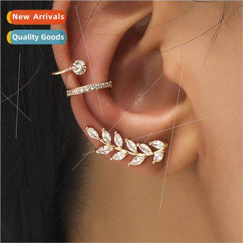 mple star small diamond ear clips leaves flowers sunflower g