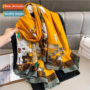 Women Scarf Fashion mulation Warm 2023 Printing
