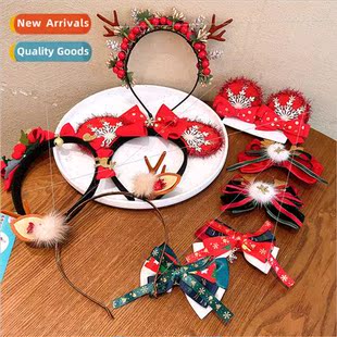 hair antler bands duckbill Christmas Children clip cute