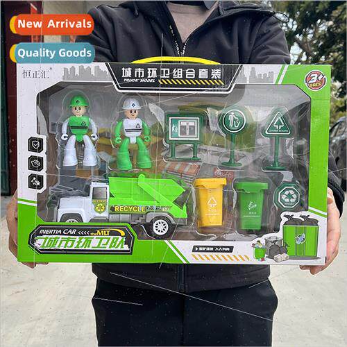 Children sanation engineering car toys cy garbage recycling