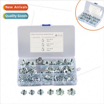UK Carbon steel zinc plated barbed -slip four-jawed nuts fou