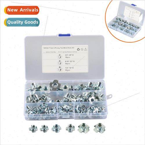 UK Carbon steel zinc plated barbed -slip four-jawed nuts fou