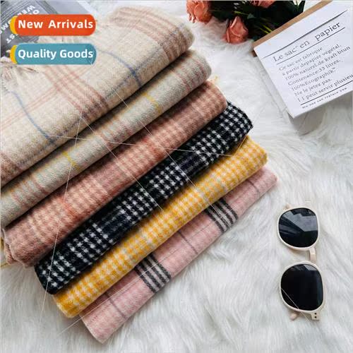 New plaid fall and winter scarf female senior sense of fashi