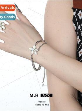 Winter Cream Flower Bracelet Women Sweet French Delicate Str